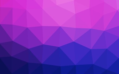 Light Pink, Blue vector polygon abstract backdrop.