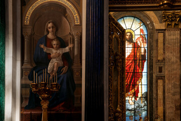 interior of church isaac cathedral st petersburg