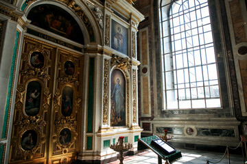 interior of church isaac cathedral st petersburg