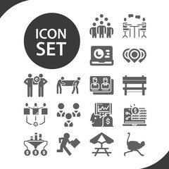 Simple set of administration related filled icons.