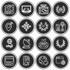 16 pack of humanity  lineal web icons set