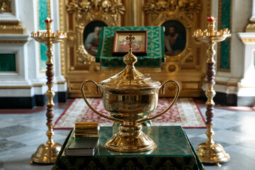 interior of church, isaac cathedral st petersburg