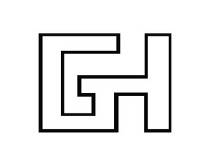 g & m and g & h creative logo designs and monogram logos