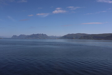 Rocks in the ocean, islands in Norway