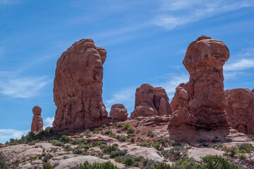 Rock Formations in Arches National Park