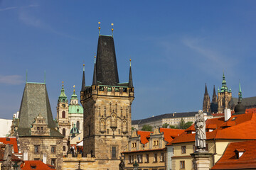Fototapeta premium Prague, Czech Republic, old town architecture.