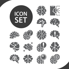 Simple set of front tooth related filled icons.