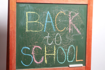 Back to School On Chalkboard