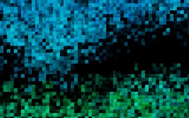 Dark BLUE vector pattern in square style.