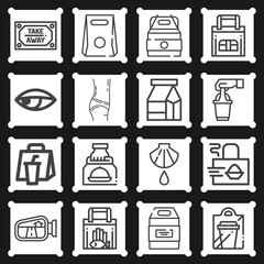 16 pack of by  lineal web icons set