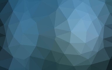 Light BLUE vector abstract polygonal cover.