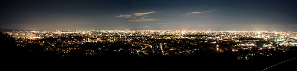 Foto op Canvas 兵庫県・西宮市甲山町から見おろす大阪平野の夜景 © Ken-Jiraud Jp