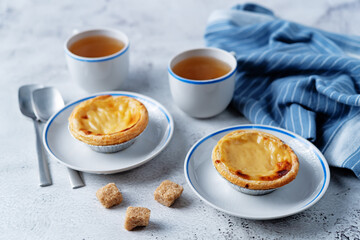 Portuguese custard pies, Pastel de Nata or Pastel de Belem