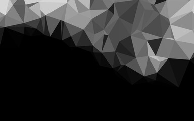 Light Silver, Gray vector blurry triangle template.