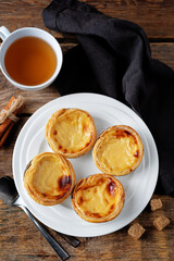 Portuguese custard pies, Pastel de Nata or Pastel de Belem