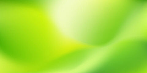 Nature Green blurred background. Abstract gradient with light backdrop. Vector illustration. Ecology concept for your graphic design, banner, poster, wallpapers