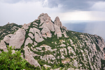 Montserrat mountains near Barcelona, Spain