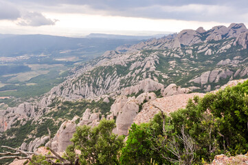 Montserrat mountains near Barcelona, Spain