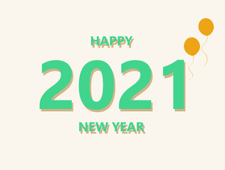 design to celebrate the approaching new year 2021