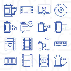 16 pack of vote out  lineal web icons set