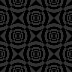 Seamless geometric black and grey pattern.