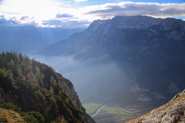 Morning mood in the Austrian Alps 