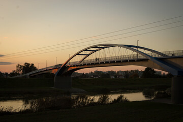 Fototapeta na wymiar New Bridge in Opole