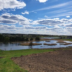 lake and clouds