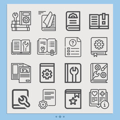 Simple set of order arms related lineal icons.