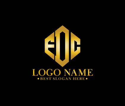 FDC Diamond Alphabet Modern Logo Design Concept