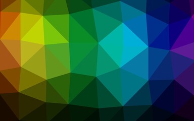 Dark Multicolor, Rainbow vector blurry triangle texture.