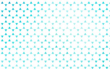 Light BLUE vector seamless background with triangles.