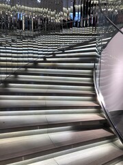 escalator in shopping mall