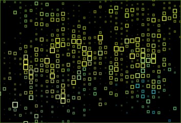 Fototapeta premium Dark Blue, Yellow vector pattern in square style.
