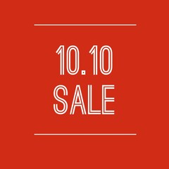Image with a text"10.10 sale"