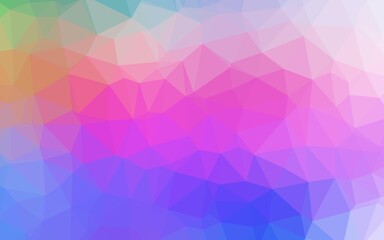 Fototapeta premium Light Multicolor, Rainbow vector blurry triangle template.