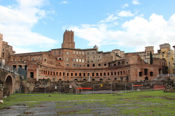 The ancient Roman Forum in Rome.