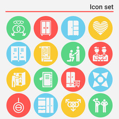 16 pack of homosexual filled web icons set