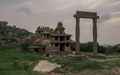 built in rocky terrain Chitradurga Fort