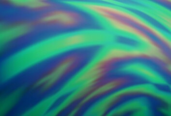 Light BLUE vector blurred shine abstract template.