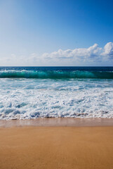beach views, waves, sky, sand, Nature scenes 