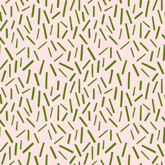 Abstract vector pattern with strips. Chaotic green lines background   
