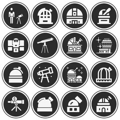 16 pack of transit instrument  filled web icons set