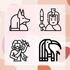 Simple set of pathologic related lineal icons