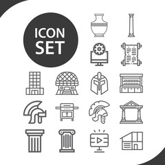 Simple set of proportional font related lineal icons.