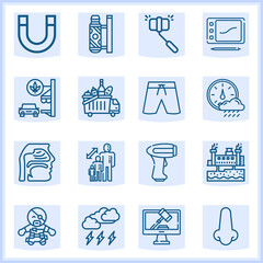 Force  related simple set. 16  lineal