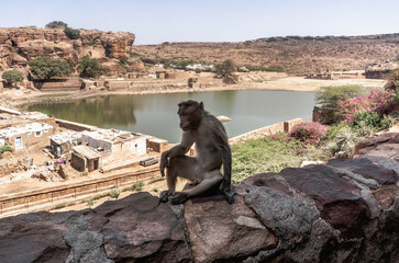 Badami, a small town in central Karnataka, is famous for its four rocky cave temples carved from a reddish sandstone in the mountain