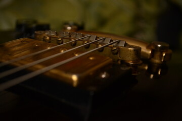 electric guitar close up