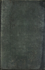 Textile texture. Black old book cover. Rough canvas surface. Blank retro page. Empty place for text. Perfect for background and vintage style design.