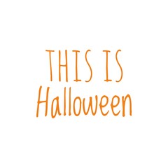 Halloween Word Illustration for design / To print / For web/app design development / Product Development / Lettering